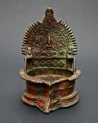 Check out our bronze oil lamp selection for the very best in unique or custom, handmade pieces from our lighting shops. Antique Indian Bronze Pooja Votive Hindu Oil Lamp Elephants Gaja Lakshmi Asian Bronzes