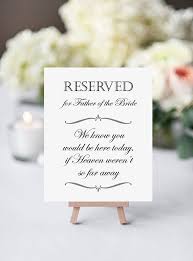 Father Of The Bride Memorial Sign Reserved Seat Sign In Etsy Wedding Memorial Sign Wedding Memorial Printable Wedding Sign