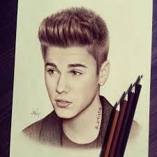 Drawing Of Justin Colored Pencils On Pastel Paper Justinbieber Justin Bieber Sketch I Love Justin Bieber Celebrity Drawings