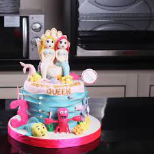 Terlebih jika mama termasuk orang yang kreatif dan senang bereksperimen dengan. Kue Ulang Tahun Mermaid 2 Putri Duyung Mohon Baca Keterangan Shopee Indonesia