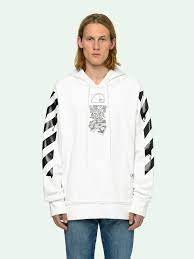 Dripping Arrows Incompiuto Hoodie Off White Long Hoodie Hoodies Hooded Sweatshirts