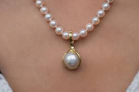 12mm Round Mabe Pearl Enhancer 14k Yellow Gold Etsy Mabe Pearl Pearls 14k Yellow Gold