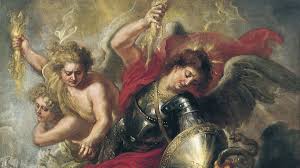 El video trata sobre la discucion entre el querubin lucifer y el arcangel miguel,lucifer queriendo ser igual que dios y llena su. San Miguel Expulsando A Lucifer Y A Los Angeles Rebeldes Rubens Peter Paul Taller De Museo Nacional Thyssen Bornemisza