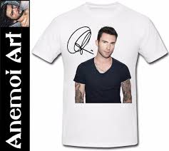 T243 Adam Levine Maroon 5 T Shirt Tee T Shirt Autographed Signed Signature Xmas Funny T Shirts For Women Funny Shirt From Designtshirt 12 7