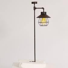 Garden sunlight copper solar deck post lights 4x4. Offset Lantern Solar Light Garden Stake