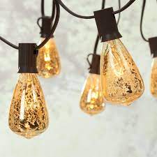 Ul listed christmas lights, engineered for your safety. Vintage Crackle Glass String Lights 8 With 10 Globes For Camping Patio Outdoor Lamps Lighting Ceiling Fans Home Garden