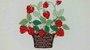 A short sleeve crew neck style which is ideal for childrenæs team wear, societies and childrenæs clubs. Strawberries Basket Fruit Embroidery Easy Stitches Simple Embroidery Creative Embroidery Cross Stitch Fruit