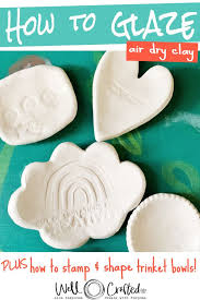 How To Glaze Air Dry Clay And Make Super Cute Little Diy Ring Dishes In 2020 Clay Crafts Air Dry Diy Air Dry Clay Crayola Air Dry Clay