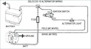 There are two wires coming off the alternator (aside from the main wire to the fuse box). Df 6783 3 Wire Alternator Schematic Free Diagram