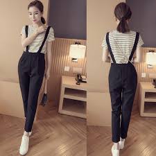 Plus size trouser pants sling jumpsuits cotton linen women overalls playsuits. Buy Korean Version Of The Black Strap Sling Pants Pantyhose Female Summer Thin Section Loose Fresh Jianling Casual Pants Female Students In Cheap Price On Alibaba Com