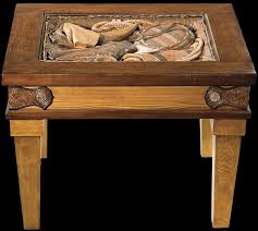 Vasagle nesting table set of 2, round coffee table with steel frame, side end table for living room, bedroom, office, rustic brown and black ulet040b01 4.7 out of 5 stars 124 $79.99 $ 79. Western End Table By Montana Silversmiths