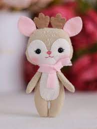 Baby Toy Sewing Kit Cute Diy Deer Sindy Animal Wool Toy Handmade Kit Gift Idea Diy Kids Toy Fu Felt Toys Patterns Felt Crafts Diy Stuffed Animal Patterns