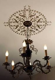 19th Century Ceiling Medallion Stencil In 2020 Ceiling Medallions Ceiling Design Ceiling Decor