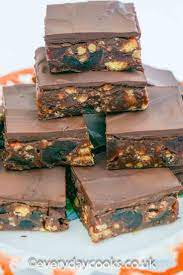 Chocolate Tiffin Everyday Cooks Recipe Chocolate Tiffin Recipe Refrigerator Cake Chocolate Recipes