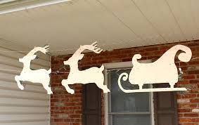 Use the guide for positioning the ears and antlers and painting step 9. How To Make A Hanging Santa Sleigh And Reindeer For 20 Outdoor Holiday Decor
