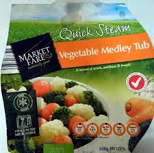 Maybe you would like to learn more about one of these? Vegetable Medley Tub Market Fare 300g Frozen