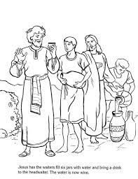 Jesus Turn Six Jars Of Water Into Wine In Miracles Of Jesus Coloring Page Jpg 600 778 Jesus Coloring Pages Coloring Pages Elmo Coloring Pages