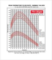 peak flow normal values chart what is a normal peak flow