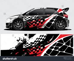 Rally Car Decal Graphic Wrap Vector Abstract Background Racing Car Design Rally Car Car Sticker Design