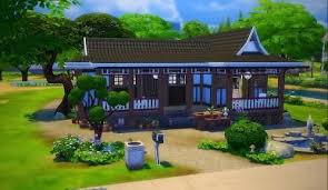 Mod The Sims Hanok Talo Ei Cc House Asian House Sims 4