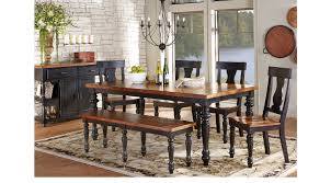 To incorporate a cottage table into a rustic setting, look for heavily distressed textures like reclaimed wood. Hillside Cottage Black 5 Pc Dining Room Rectangle Traditional