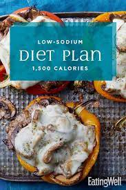 Low Sodium Diet Plan 1 500 Calories Low Sodium Diet Plan Heart Healthy Recipes Low Sodium Low Sodium Diet