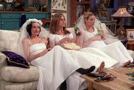 Friends The One With All The Wedding Dresses April 98 Friends Cast Friends Moments Friends Tv