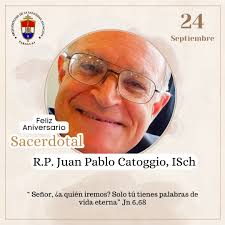 Congratulaciones 🙏🏻✨ Felicitamos al R.P. Juan Pablo Catoggio, ISch, al  Padre Alberto Rodríguez por un año más de su Ordenación Presbiteral. Que  Dios les siga acompañando con su bendición.
