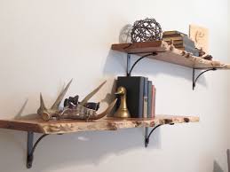 Rustic Nursery Floating Shelves Raw Edge Mesquite Wood Floating Shelves Rustic Floating Shelves Live Edge Shelves