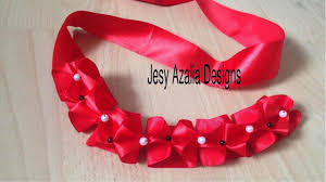 Ribbon Art Ribbon Lace Beaded Ribbon Manipulation No 6 Jesy Azalia Designs Youtube Handmade Flowers Fabric Ribbon Art Canadian Smocking