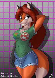 Sheila Vixen doodle I did as a tribute to Eric Schwartz, who works were my  proper introduction to the furry and retrocomputing communities! : r/furry