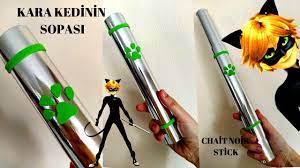 kara kedinin sopasi yapimi diy chat noir stick staff baton kara kedi kedi youtube