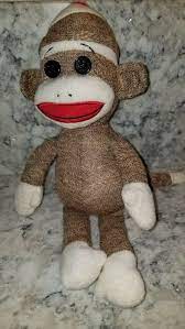Socks The Sock Monkey Plush Ty Beanie Buddies Collection Stuffed Animal Soft Toy Ty Soft Toy Animals Sock Monkey Plush Monkey Plush