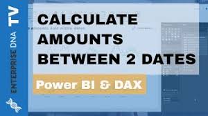 Calculate Amounts Sold Between Two Dates In Power Bi W Dax Youtube