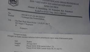 Pimpinan daerah ikatan mahasiswa nahdlatul ulama sekretariat : Surat Undangan Sd Di Malang Ini Jadi Bahasan Warganet Ada Apa