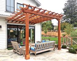 A wide variety of wooden pergola options are available to you, such as pressure treated wood type, feature, and plastic type. Pergola Kits Attached To House Attached Garden Pergolas