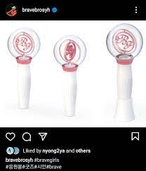Red velvet lightstick keychain, acrylic, redvelvet red velvet kpop. Prototype Lightstick Design For Brave Girls Bravegirls