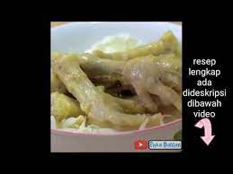 Resep Soto Ceker Kuah Kuning Youtube Resep Resep Masakan Masakan