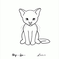 Then draw two curved lines as guides for the hood and roof of our ford mustang. How To Draw A Cat Easy Drawing Tutorial Skip To My Lou