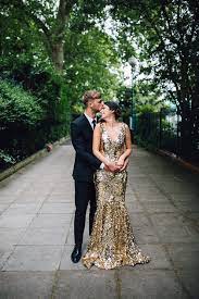 Wiltons Music Hall Wedding London Tina And Rory Unconventional Wedding Dress Sequins Wedding Gown Sequin Wedding