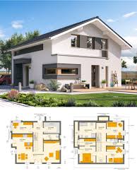 Modernes Satteldach Haus Mit Galerie Einfamilienhaus Bauen Grundriss Ideen Fertighaus Sunshine 154 V5 Li Einfamilienhaus Bauen Haus Grundriss Einfamilienhaus