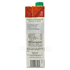 pacific organic unsweetened almond milk