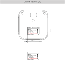 In a plug, the blue neutral wire goes to the left, the brown live wire to the right and the green and yellow striped earth wire to the top. Sa7126 Smart Plug Label Diagram Plug Us Product Label Dexatek Technology