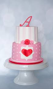 Valentine 39 s day cake decorating compilation chelsweets. Valentine Birthday Cake By Anchored In Cake Cakesdecor