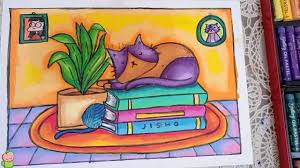 Berikut ini spesies kucing paling cantik dan comel. Cara Menggambar Dan Mewarnai Kucing Gradasi Warna Oil Pastel Untuk Pemula Youtube