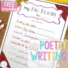 She has not given up even today. Poetry Writing For Kids Bio Poems That Kids Love Proud To Be Primary