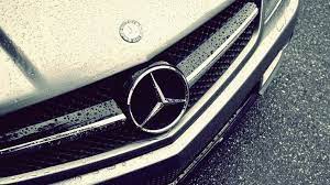 Mercedes Benz Logo Rain Hd Wallpaper Cars And Motor Mercedes Benz Mobil Mewah Mercedes