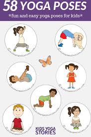 58 Fun And Easy Yoga Poses For Kids Printable Posters