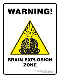 Brain Explosion Zone Art Classroom Posters Workplace Happiness Explosion