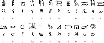 cursive hieroglyphs alphabet alphabet image and picture